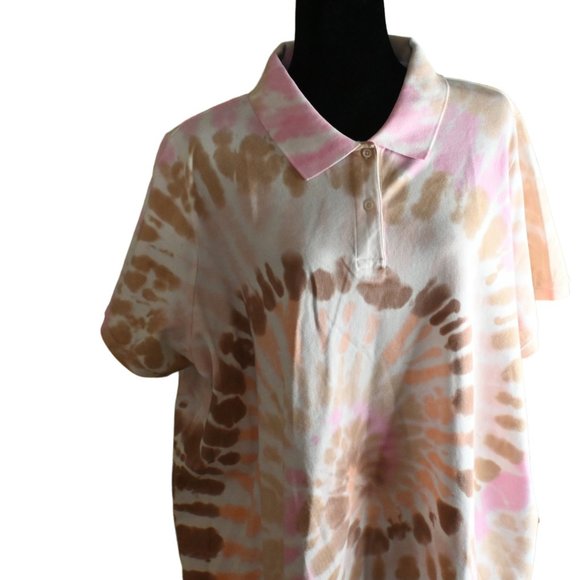 Lands' End Short Sleeve Mesh Cotton Dress - Picture 5 of 5